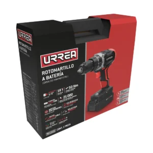 TYPRI1018 / Rotomartillo 1/2" a batería Litio-ion 18 V, 50 Nm Urrea