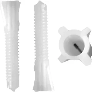 TYPTAQU100 / TAQUETE POLIETILENO BLANCO 1/4 (100PZ)
